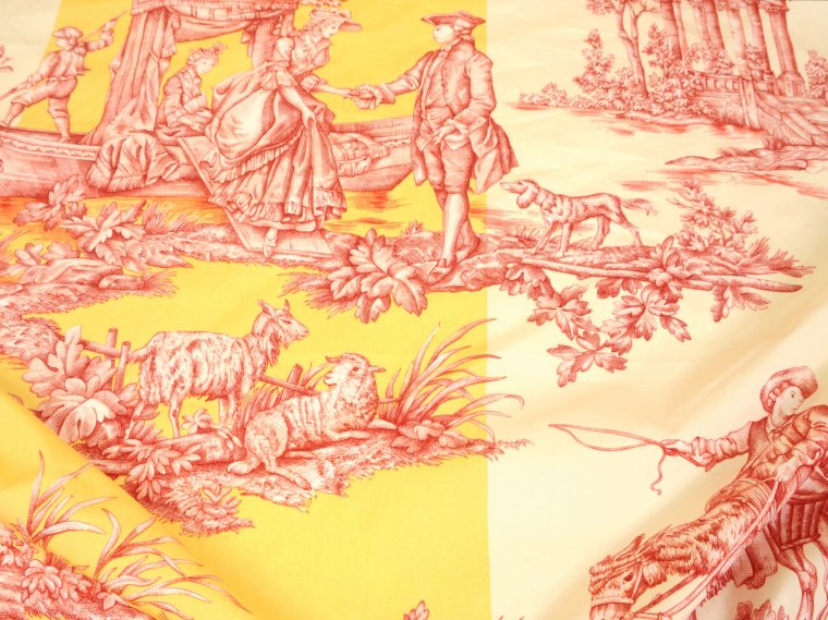 Brunschwig & Fils Water Music Gorgeous Toile Fabric from France in