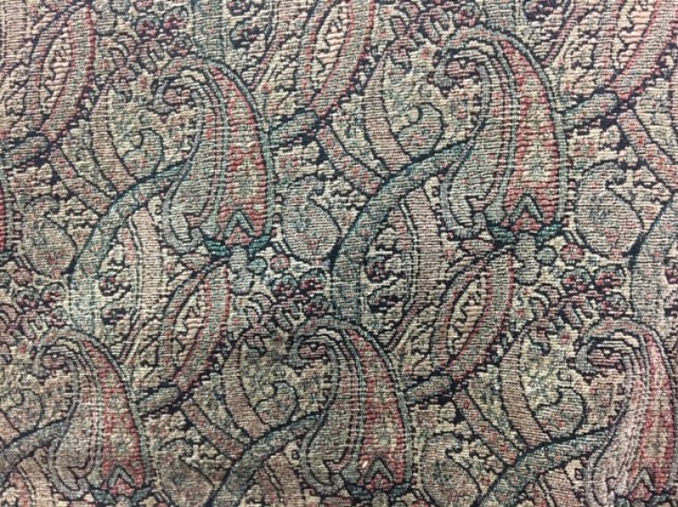 Paisley Tapestry Fabric Woven in Italy, Understated, Rich design for ...